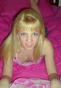 Blonde big boobs pale hot